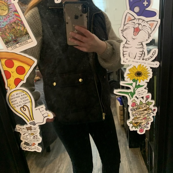 ✨ J Crew Black Vest Size Small ✨ - Picture 3 of 5